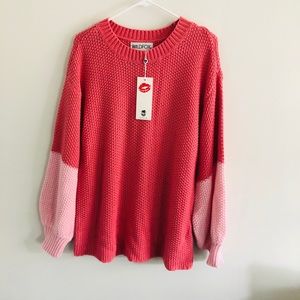 NWT wildfox Love block Swinton sweater🌺